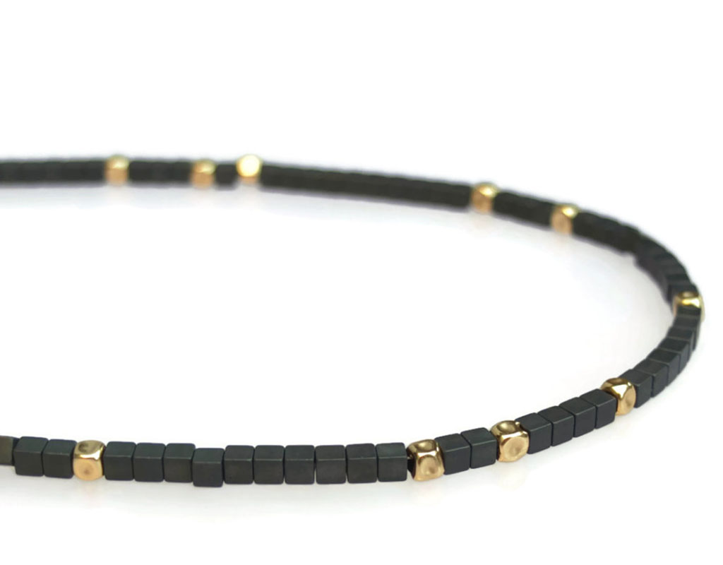 Contemporary graphic necklace