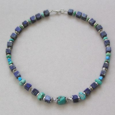 Lapis and turquoise necklace